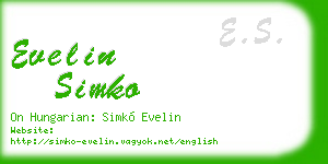 evelin simko business card